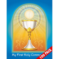 100 Pack of Brother Francis Mini Poster - My First Holy Communion (Pack of 100)