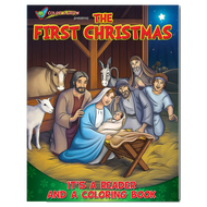 The First Christmas Coloring Book: Color and Grow Series
